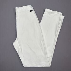 Vintage 1980’s Wrangler Straight Leg High Waist Western White Denim Size 8